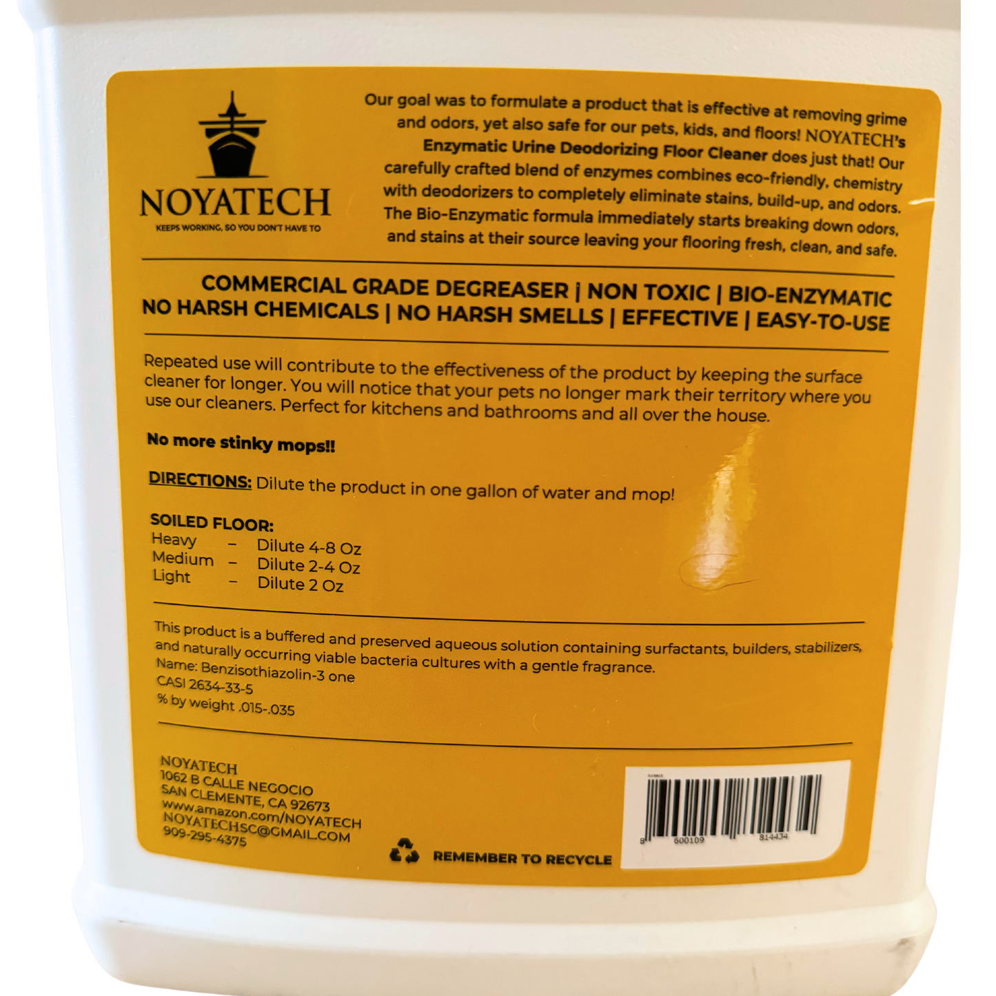 Urine Deodorizing Floor Cleaner – Enzymatic, Non-Toxic & Long-Lasting