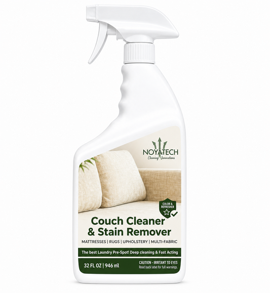 NOYATECH Couch Cleaner & Stain Remover spray bottle 32 oz - non-toxic eco-friendly upholstery cleaner