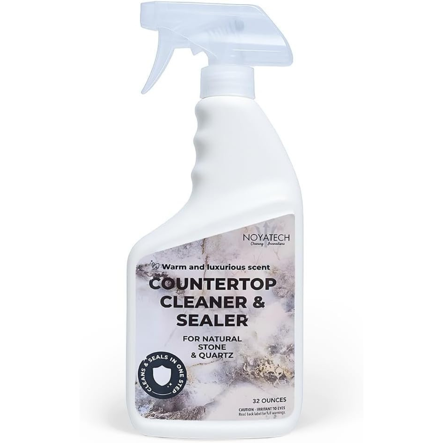 Countertop Cleaner & Sealer – Streak-Free Spray for Granite, Marble & Quartz | Cleans & Protects in One Step | USDA BioBased, Non-Toxic, No Film