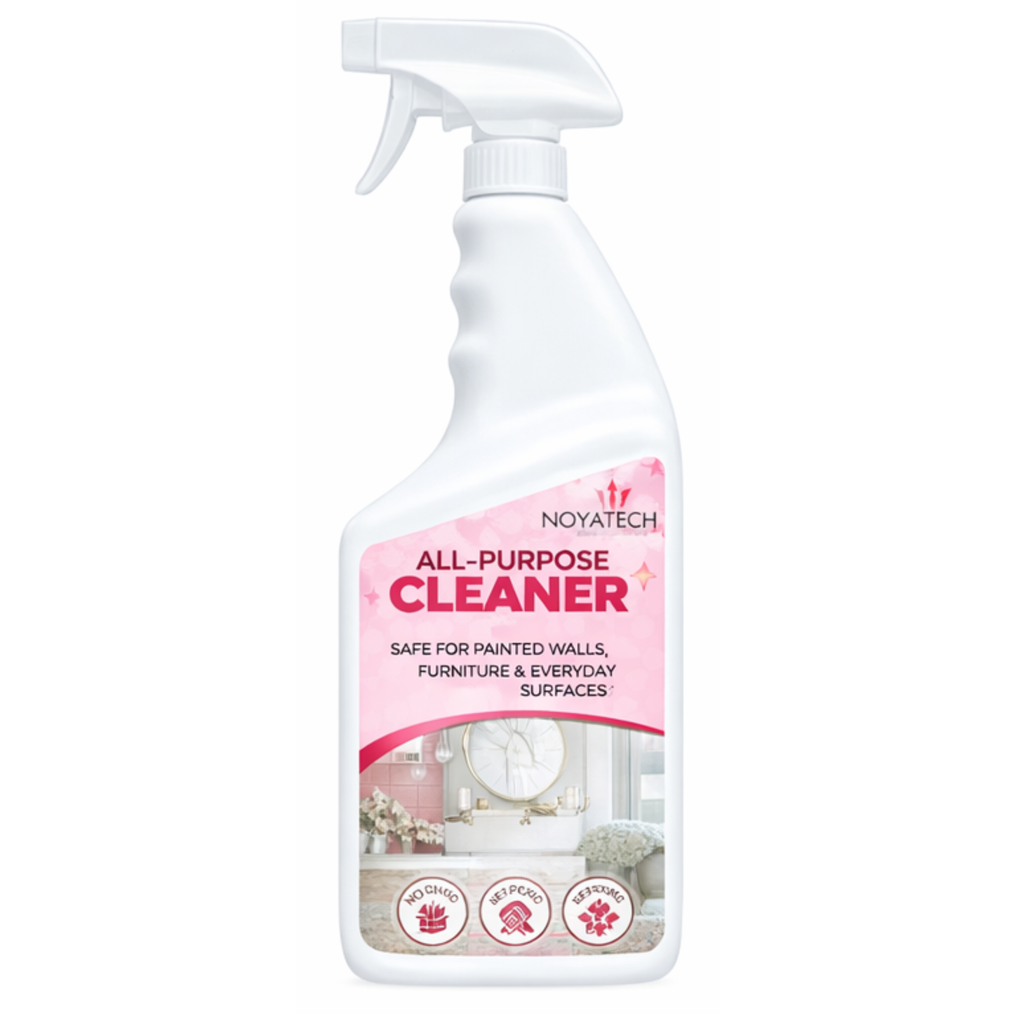 Pink All-Purpose Cleaning Spray – Non-Toxic, Pet & Kid Safe, Multi-Surface Cleaner for Walls, Furniture, Counters, Bedrooms & Everyday Surfaces – Aesthetic Clean-Girl Room Spray